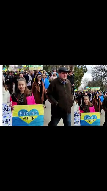 Residents of Ukraine have rallied to protest Putin's ouster