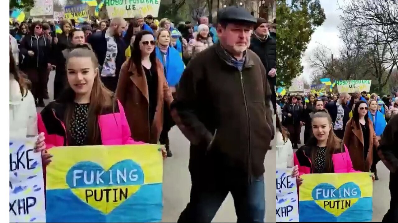 Residents of Ukraine have rallied to protest Putin's ouster