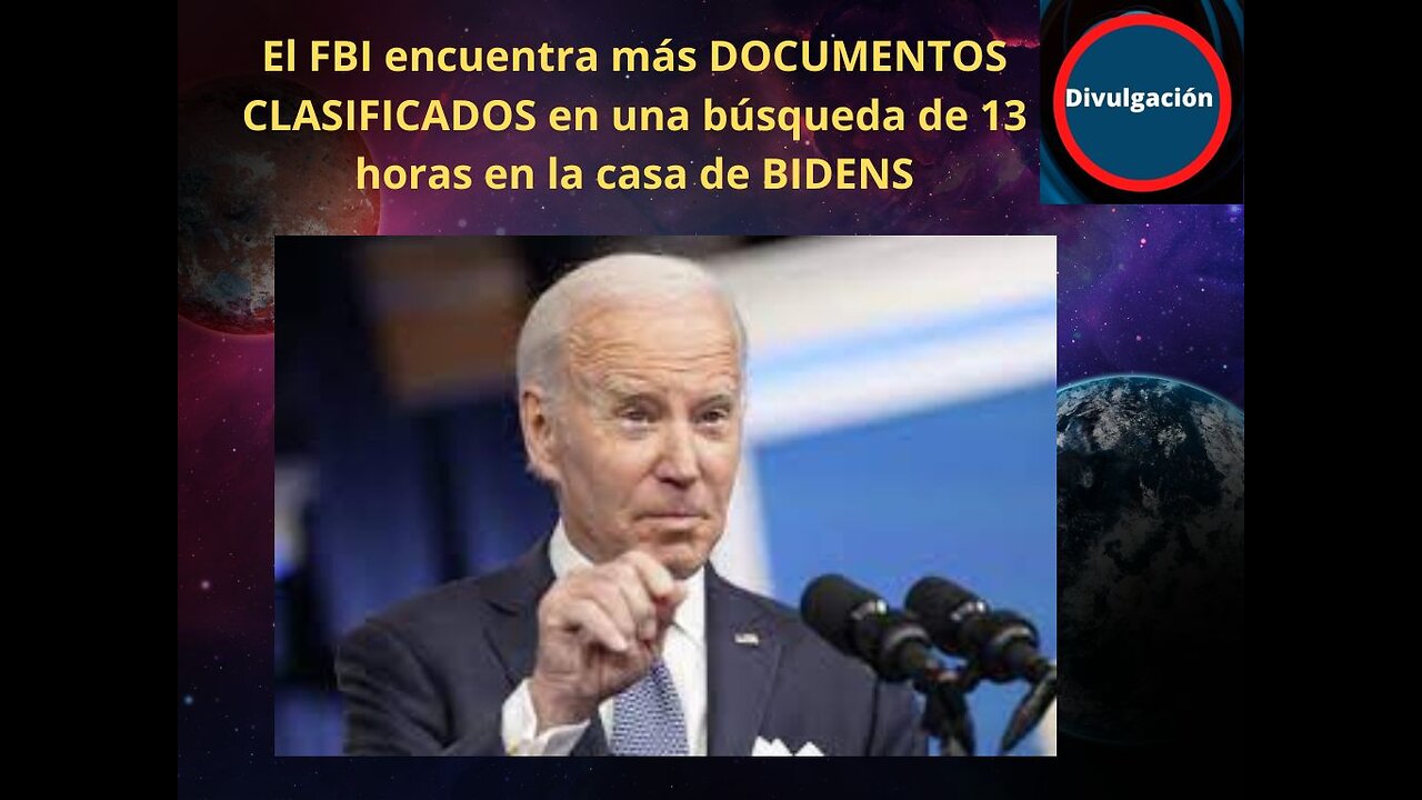 El FBI encuentra más DOCUMENTOS CLASIFICADOS en una búsqueda de 13 horas en la casa de BIDENS.