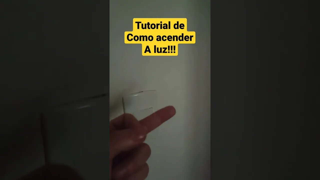 Tutorial de como acender a luz 🤣