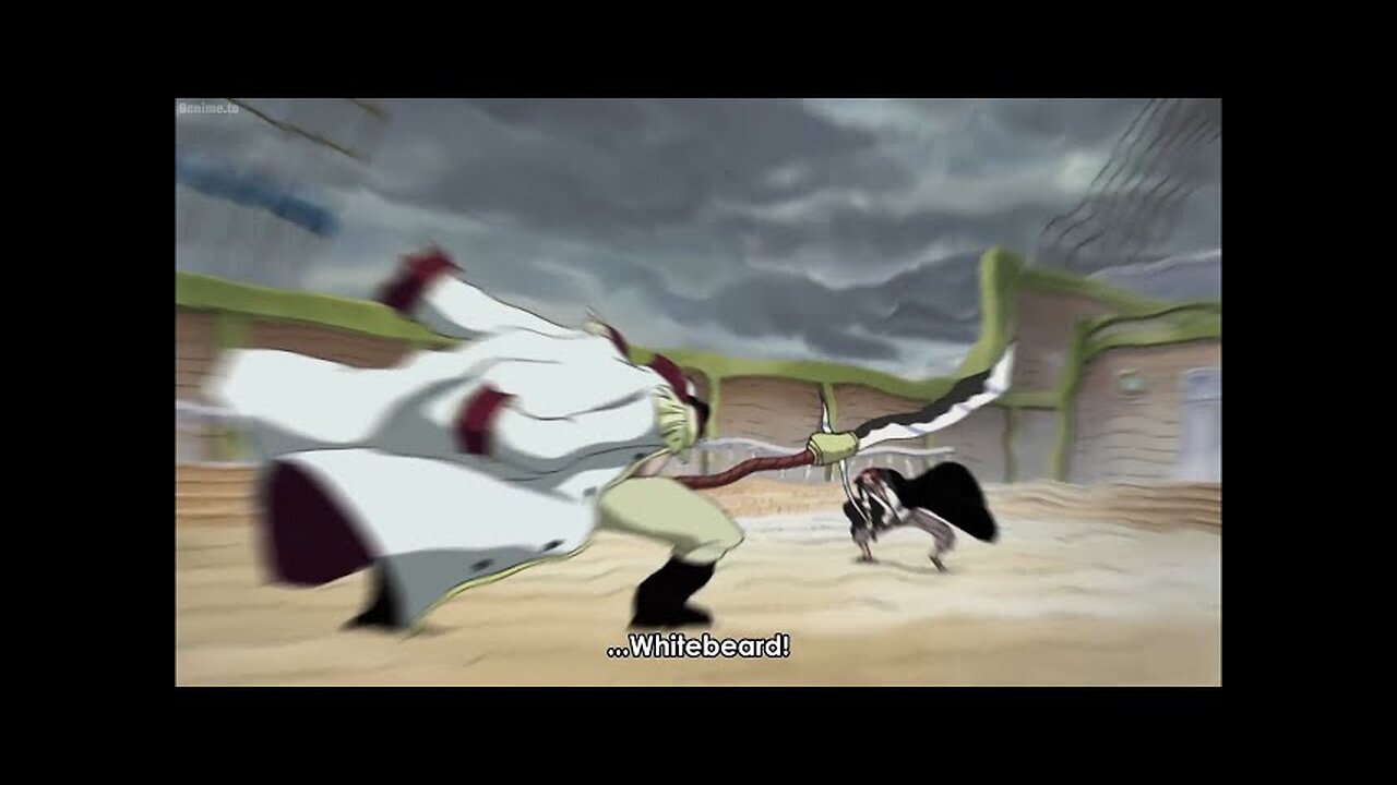 Shanks uses Conqueror's Haki to attack WhiteBeard