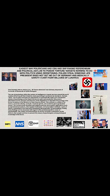 TELEGRAPH DENIED TO TALK TO ME. PRESIDENT TRUMP GET ME OUT GERMANY BEFORE IM DEAD. TORTURED 10 YEARS