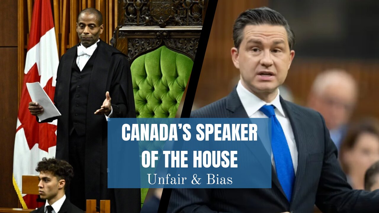 Bias Speaker Of The House - Ejects Pierre Poilievre From House Of Commons