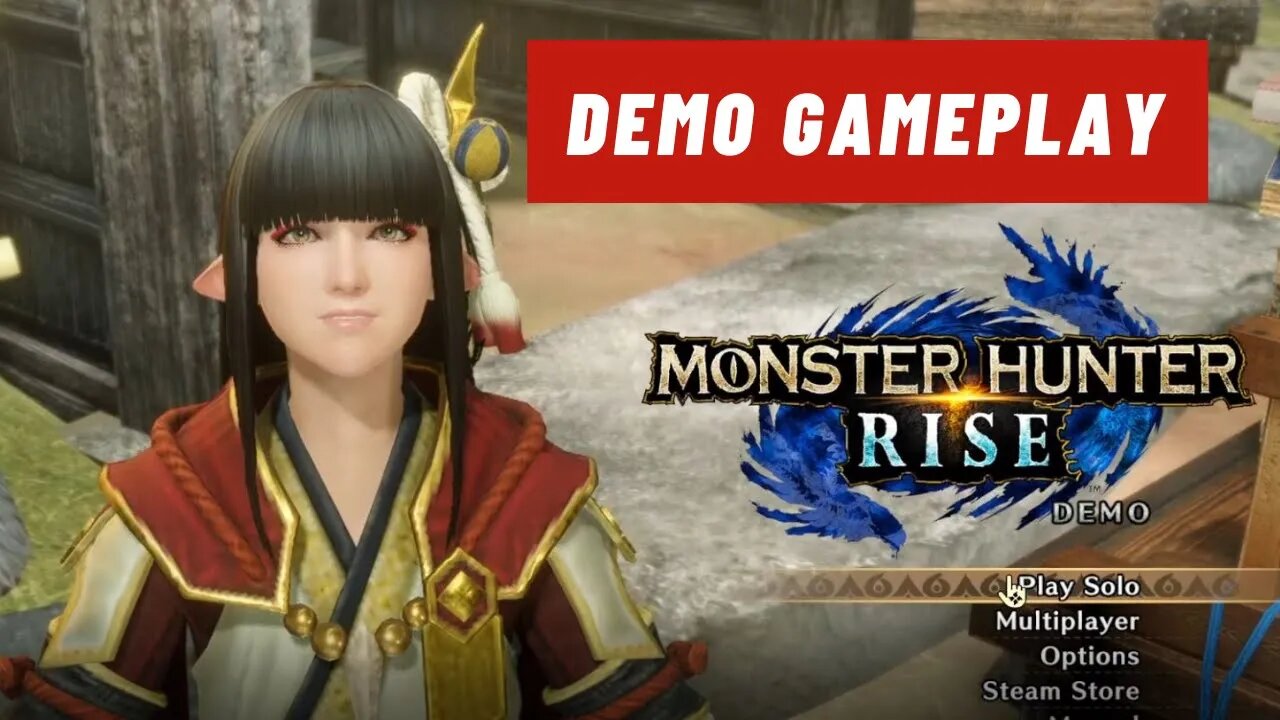 Monster Hunter Rise PC Demo Gameplay (No Commentary)