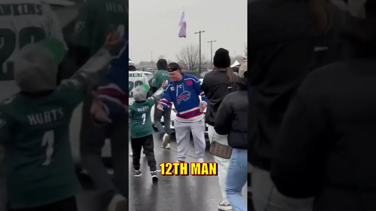 BUFFALO BILLS PLAYER ATTACK PHILADELPHIA EAGLES FANS! #eagles #bills #football #sports