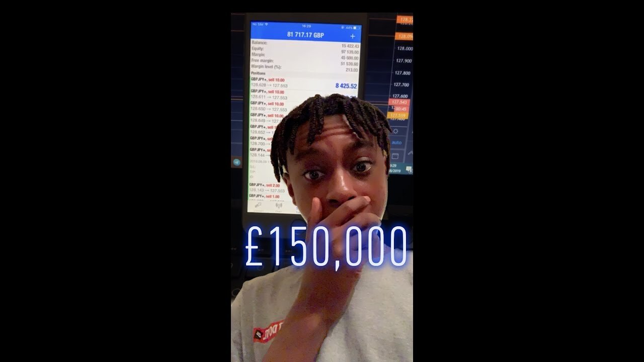 17 Year Old Forex Trader Turns £2,800 into £150,000 in under 72HRS