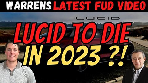 Why Lucid is DOWN │ Warren's Latest FUD │ Retail Breakdown $LCID