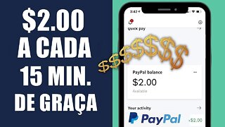 Bug Secreto do PayPal Para Ganhar $2,00 a Cada 15 Minutos de Graça! (Como Ganhar Dinheiro no PayPal)