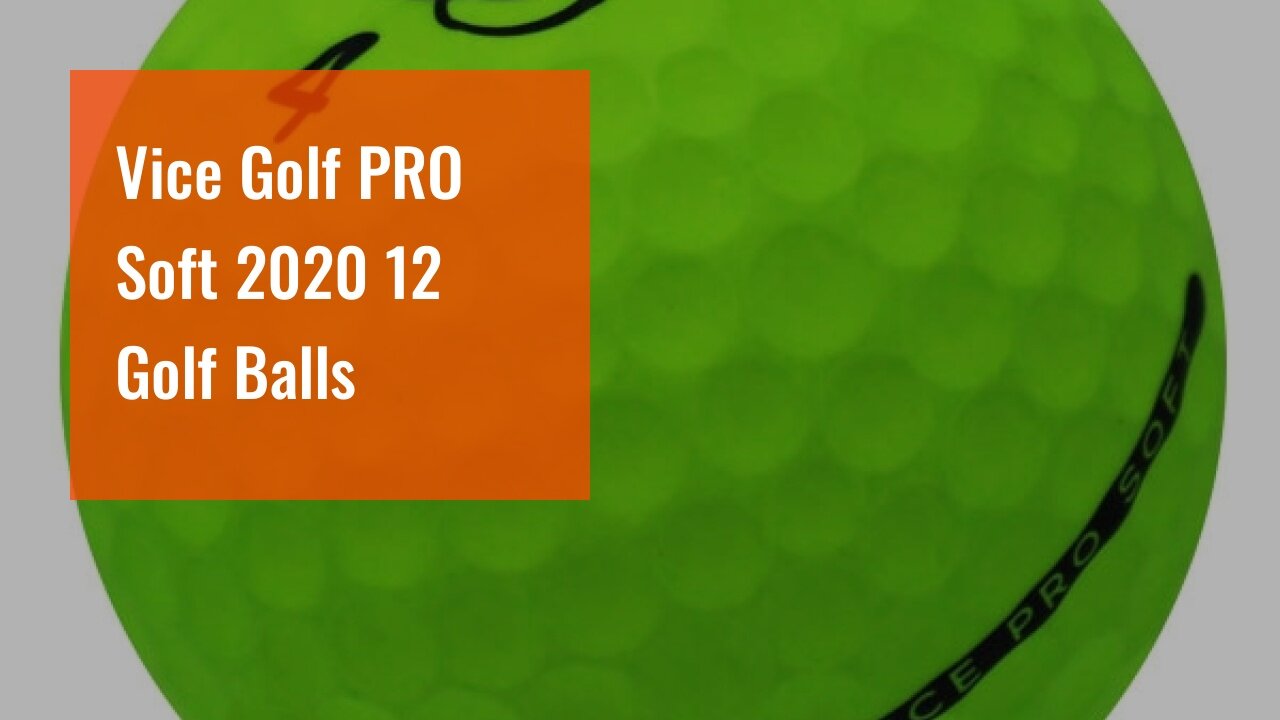 Vice Golf PRO Soft 2020 Features: 3-Piece cast Urethane, Soft Feel, high Ball...