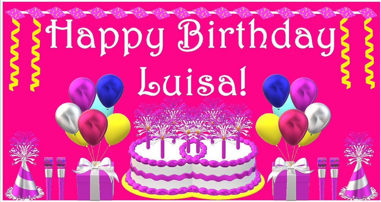 Happy Birthday 3D - Happy Birthday Luisa - Happy Birthday To You - Happy Birthday Song