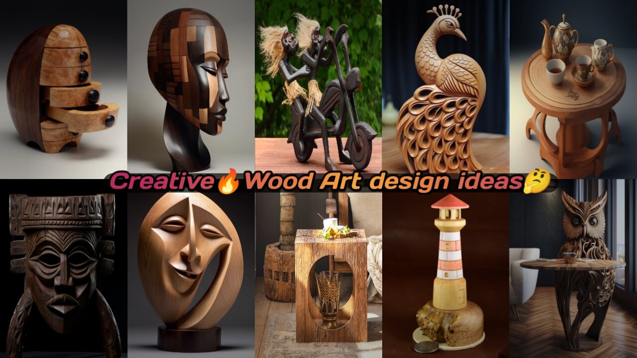 Creative🔥wood art ideas🤔 home decor & woodworking project ideas