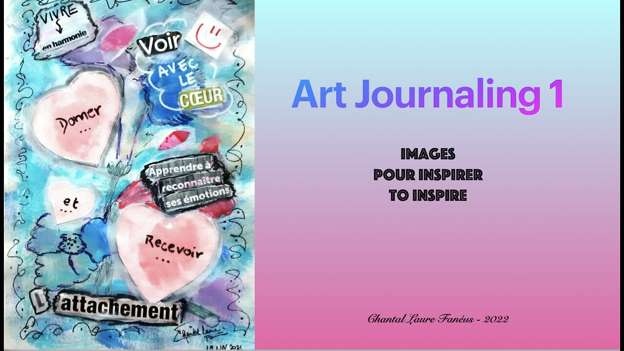 Art Journaling 1 - My first video