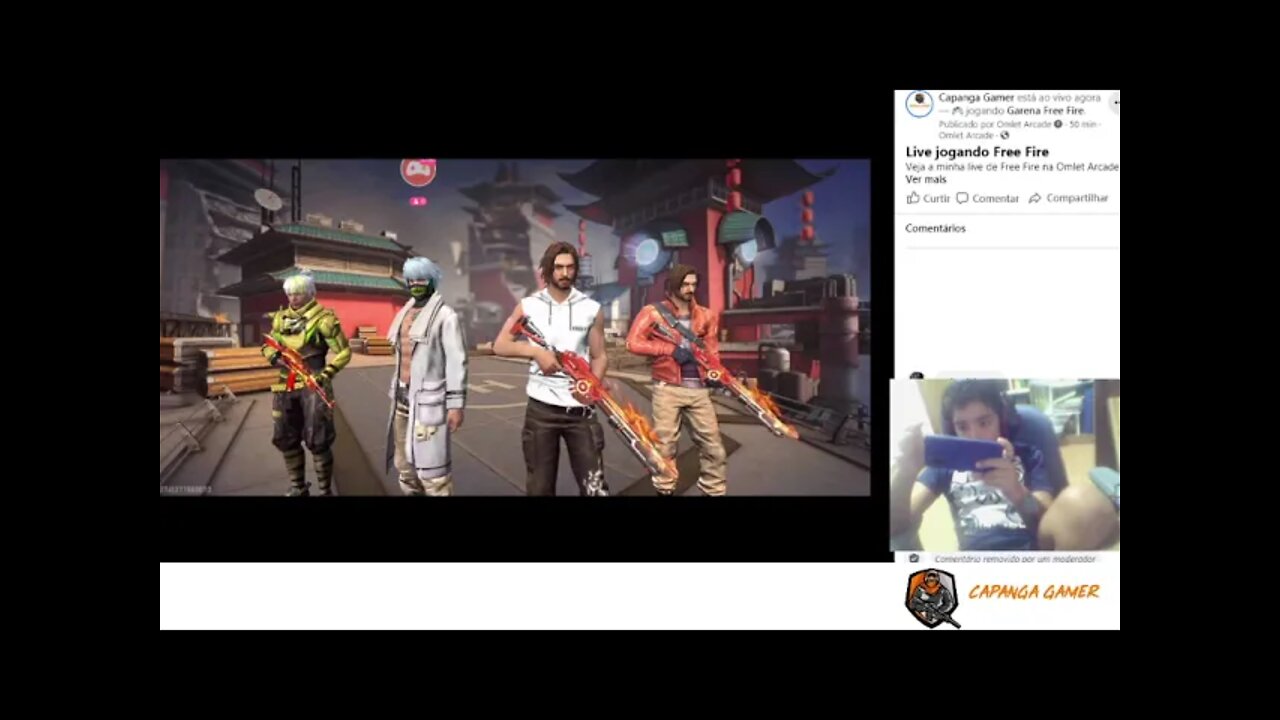 Live jogando free fire gameplay