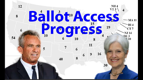 Aug. 17, 2024: Ballot access update on RFK, Jill Stein, Cornel West & other alternative candidates