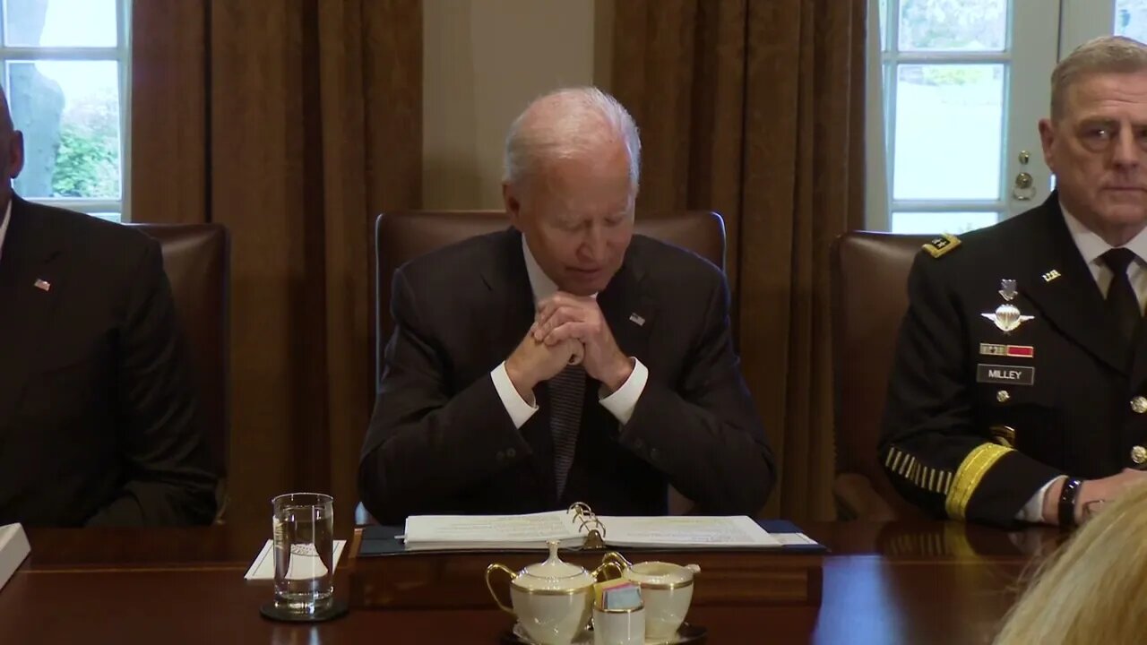 Joe Biden Gaffe During Meeting with Secretary of State