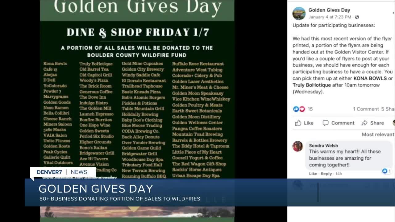 Golden Gives Day: Shop, dine, drink to help fire victims