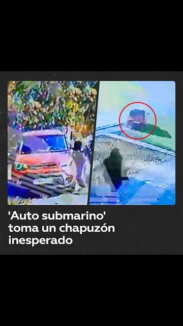 Conductora pierde el control y su coche acaba en un pantano