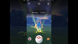 Pokémon GO - Hora Lendária Zacian 1° Reide de 2