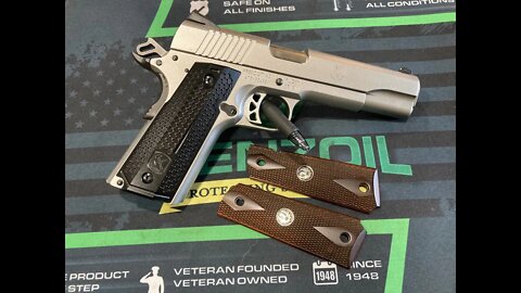 M-Arms Monarch 2 Long 1911 Replacement Aluminum Grips Panels (on Ruger SR1911)