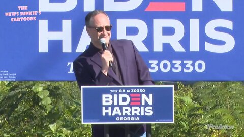 Kamala Harris' husband campaigns for his wife in Georgia.