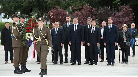 Plenković i Jandroković položili vijence povodom Dana državnosti