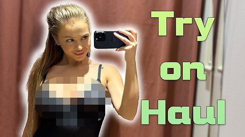 [4K] Petite Rapunzel _ Try On Haul In Dressing Room 2024