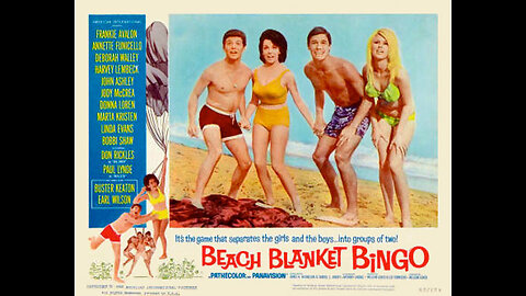 1965 BEACH BLANKET BINGO movie trailer