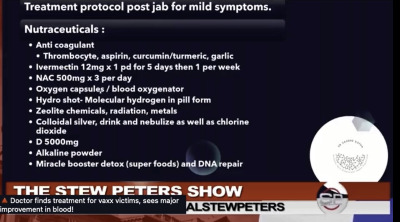 Post Jab Treatment Protocol - Before & After Pics of Blood