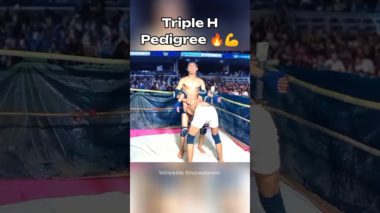 WWE Triple H Pedigree 🔥💪 WWE India Moves 🇮🇳 #shorts #tripleh