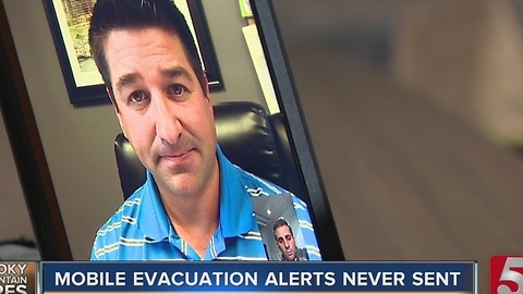 Evacuation Alerts Were Never Sent To Cell Phones