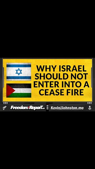 WHY ISRAEL SHOULD NOT ACCEPT A CEASE-FIRE, YET.