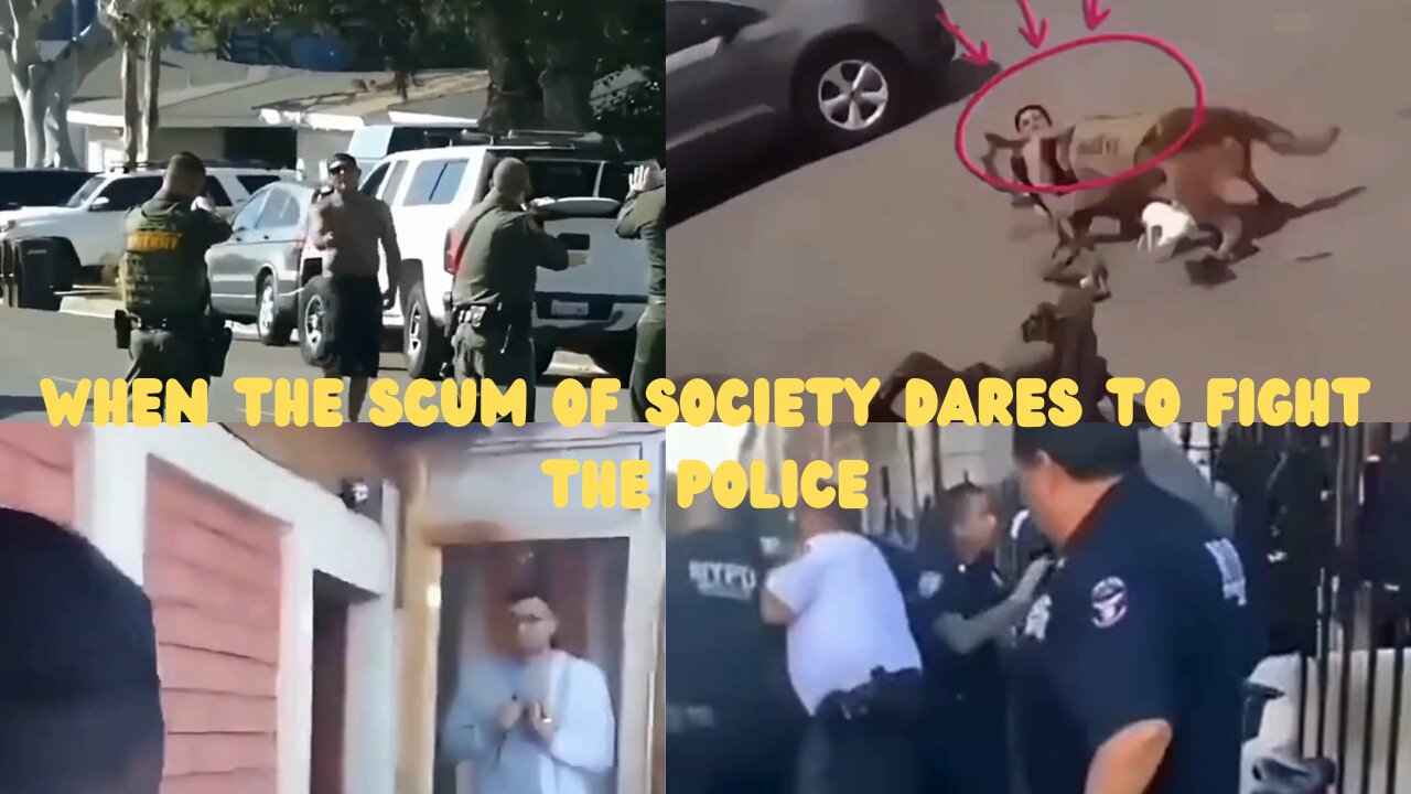 When the scum of society dares to fight the police