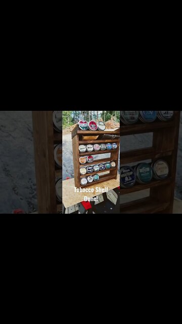 DIY Pipe Tobacco Shelf