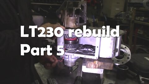 LT230 rebuild Part 5 shimming the differential