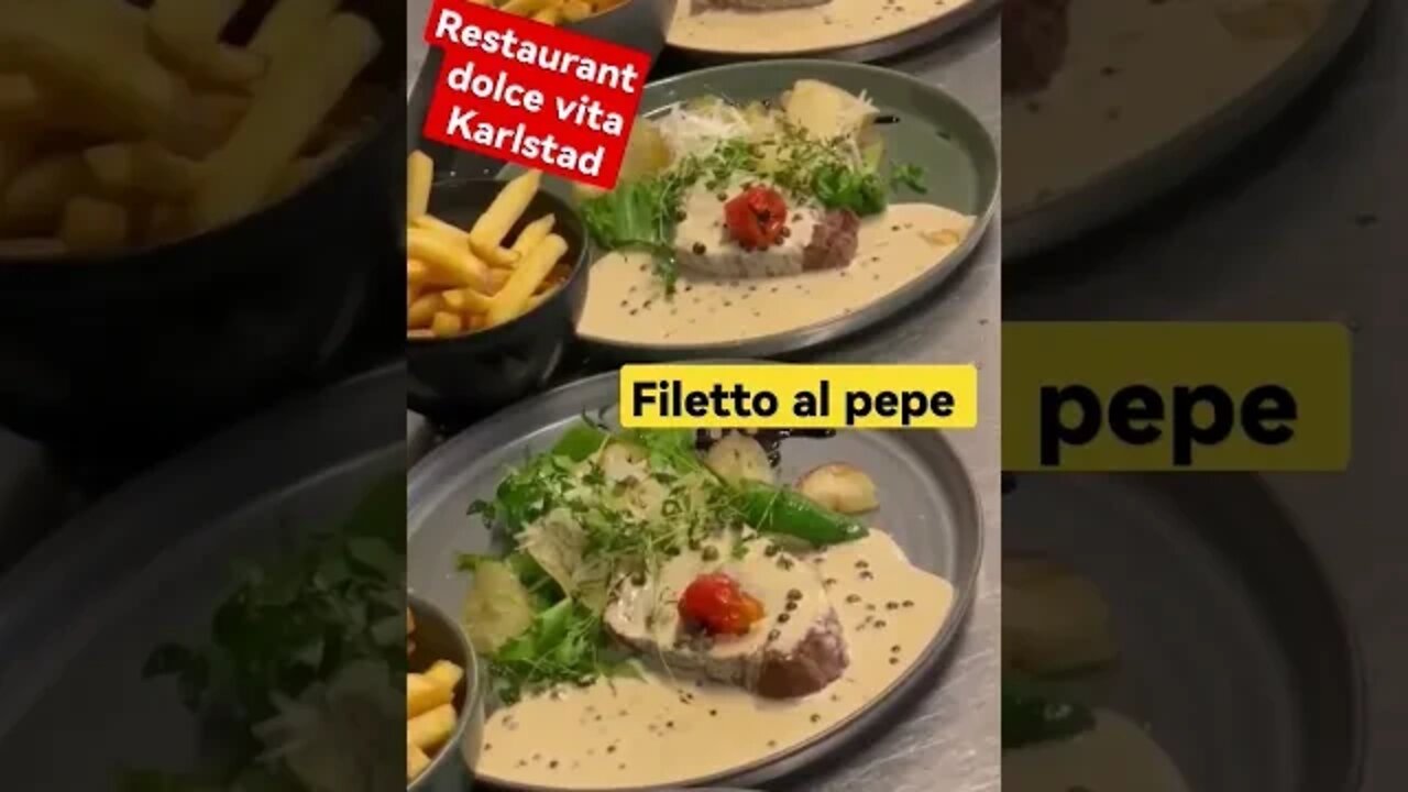 Filetto al pepe #restaurant dolce vita Karlstad #chef madda