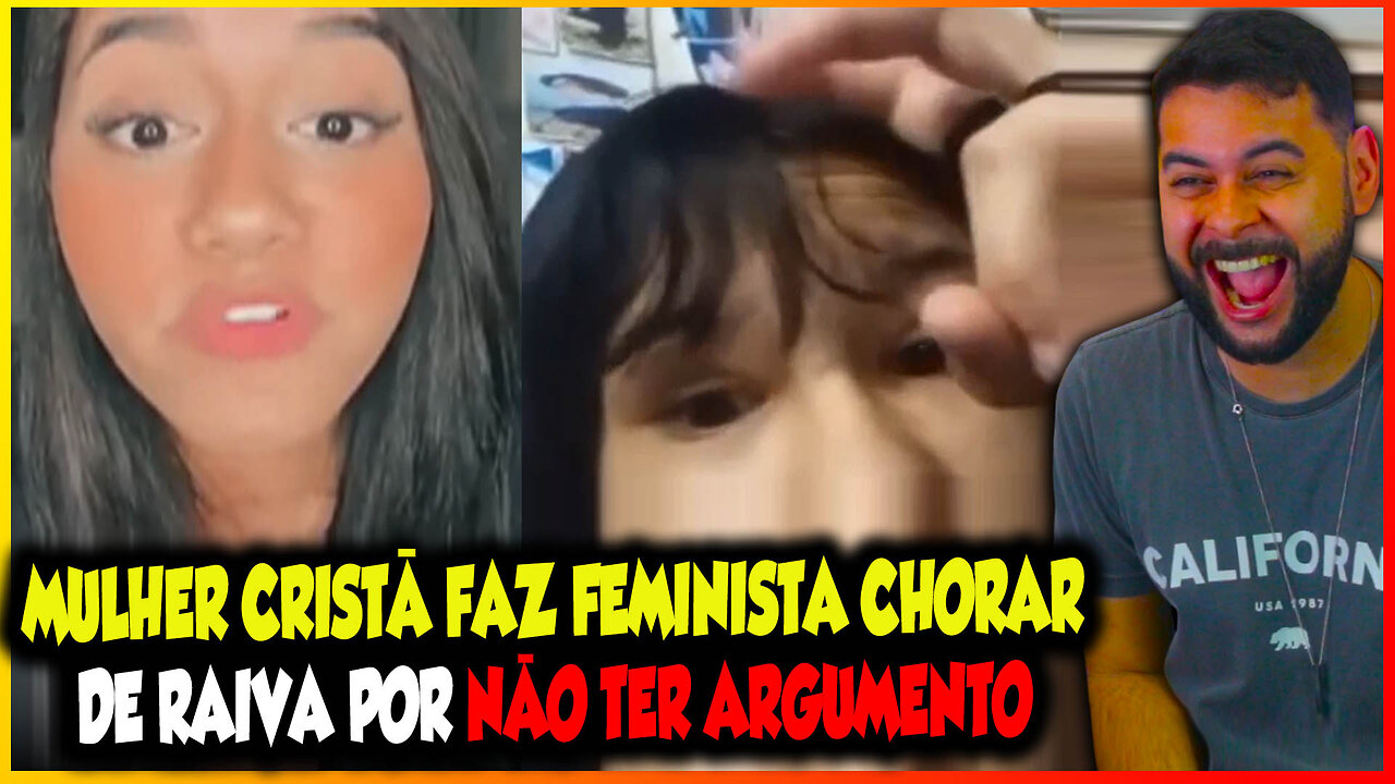 MULHER CRISTÃ FAZ F3MlNl$T@ CHORAR DE RAIVA POR NÃO TER ARGUMENTOS KKKKKK