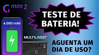 G Max 2! Teste de bateria do smartphone da Multilaser! VERSÃO P9158, 4GB/128GB