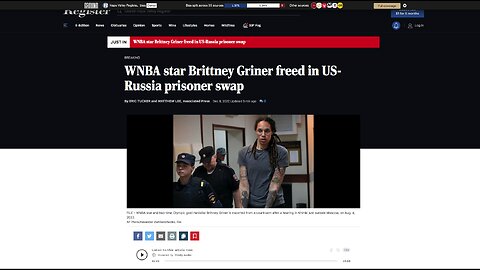 Joe Biden Trades The "Merchant Of Death" For Brittney Griner Yet Abandoned Paul Whelan AGAIN!