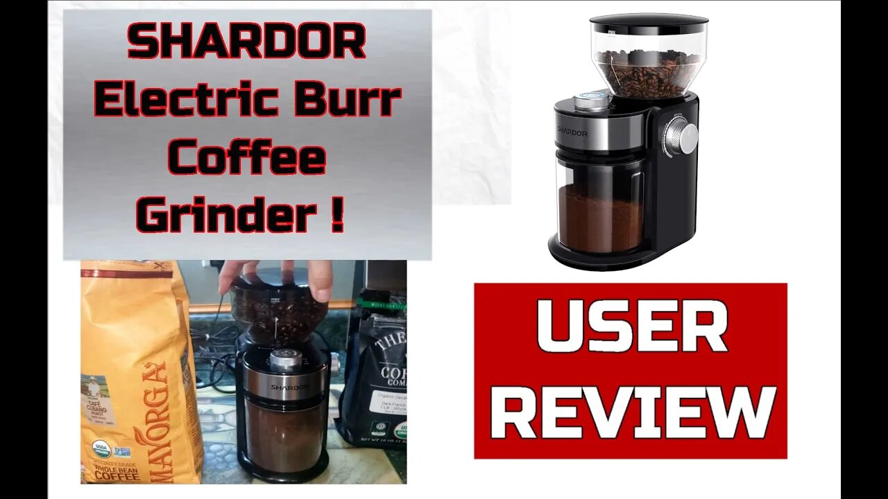 The Shardor Coffee Grinder in Action With Mayorga and The Bean French Roast