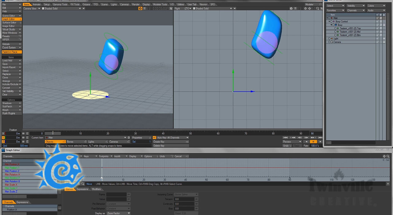 Lightwave3D Anticipation Animation Tutorial Pt1