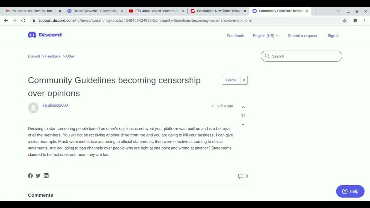 censorship on discord