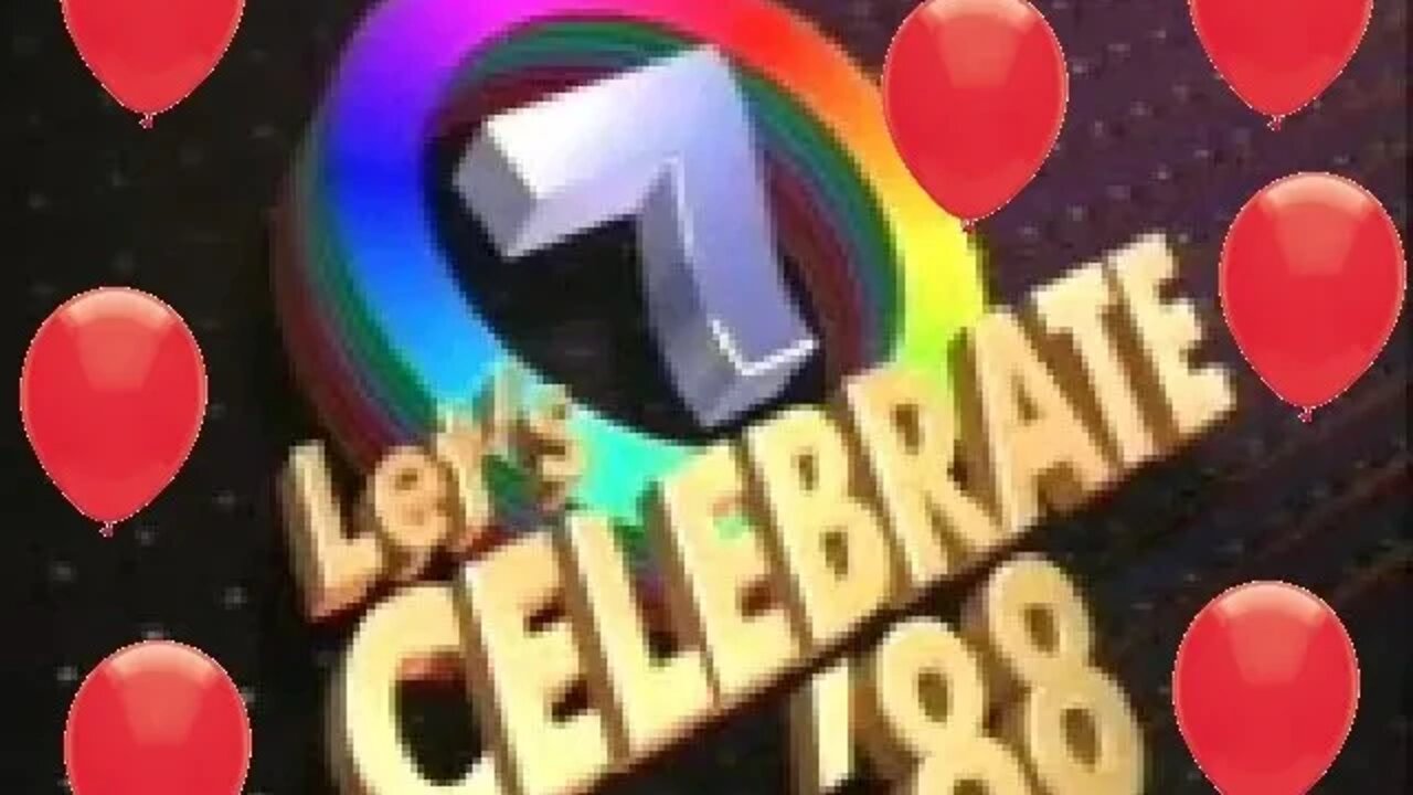 Seven Network Australia Let's Celebrate '88 Logo Blooper (22720*)