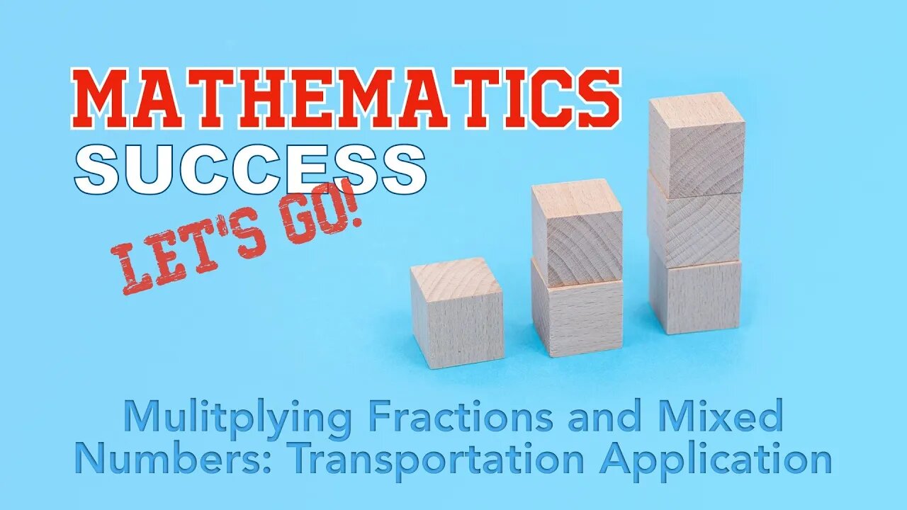 Multiplying Fractions and Mixed Numbers: Transportation Application (Explained in Spanish)