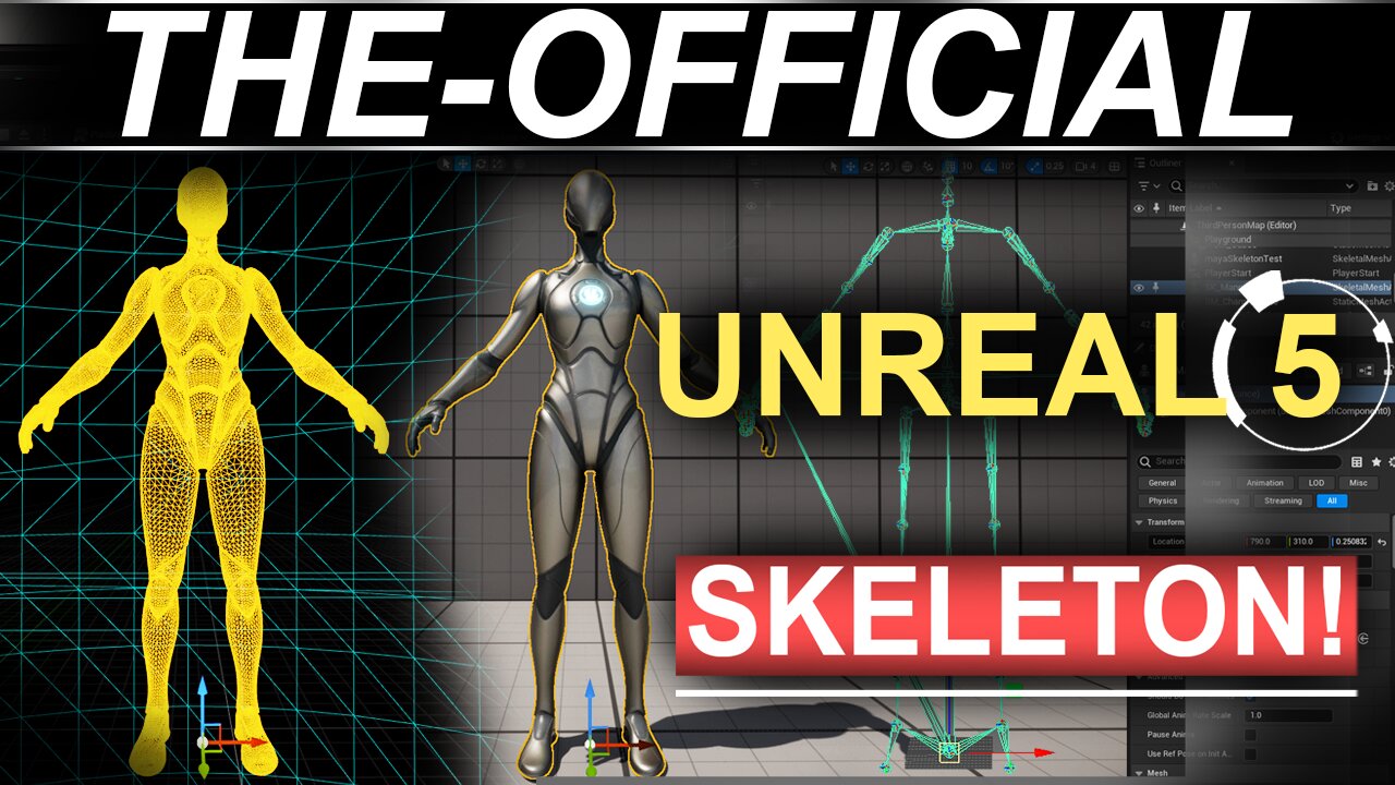 Exporting Unreal 5's OFFICIAL Skeleton (60 Seconds!!)