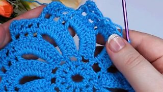 How to crochet coaster doily short tutorial full in description