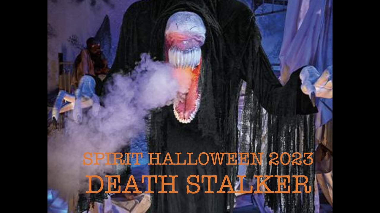 🎃SPIRIT HALLOWEEN 2023 Sneak peek (new animatronic) DEATH STALKER!👻