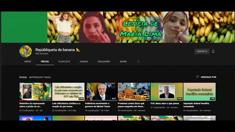 Canal Republiqueta de Banana no Youtube