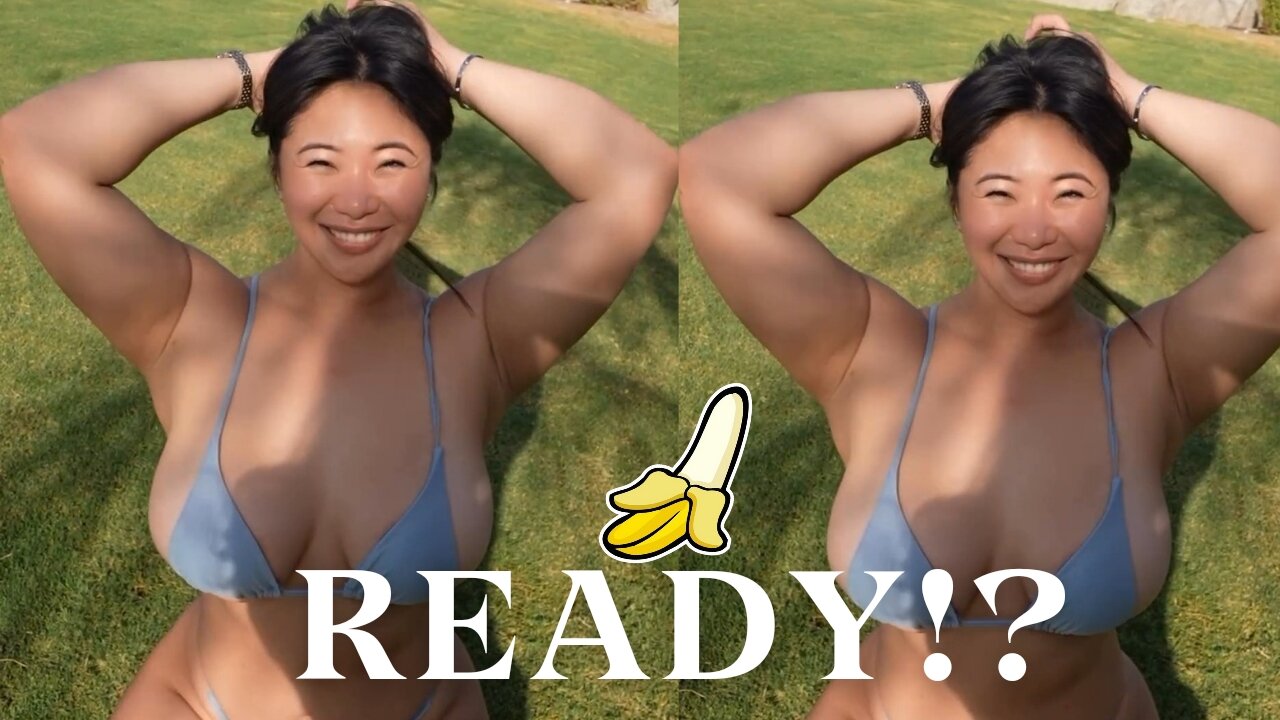 Ready!? 🍌 Hot sexy bikini 👙 girl on beach 🏖️ Sexy hot boobs 🍒🥵 Sexy ass 🍑💕😍