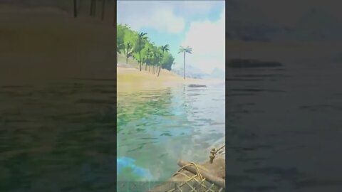 ARK Survival Evolved riding on a raft part 2