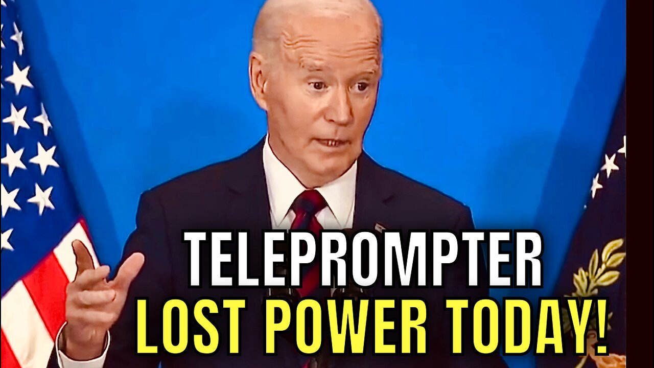 Watch What Happens When Joe Biden's TELEPROMPTER “Loses Electricity” 😂